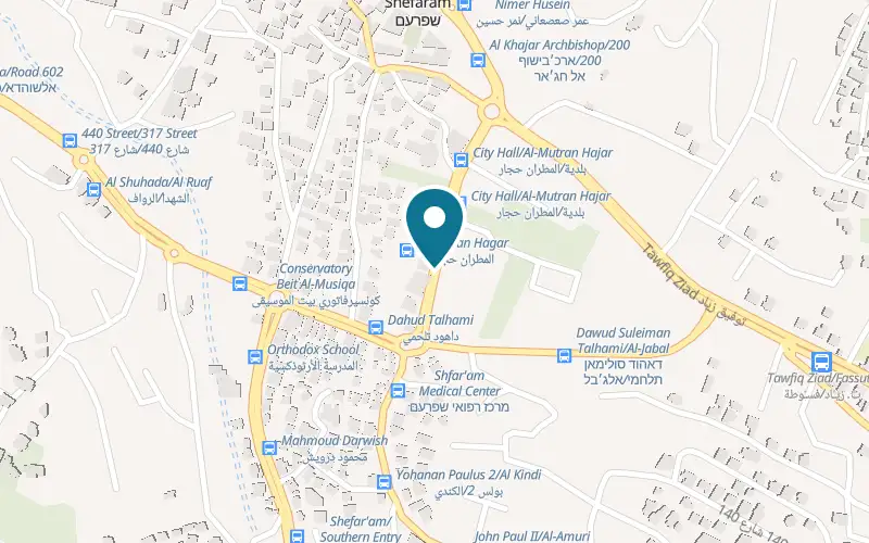 Map showing Abu Shadi at The new commercial centre by the municipality, opposite Mercantile Bank, Shefa-Amr