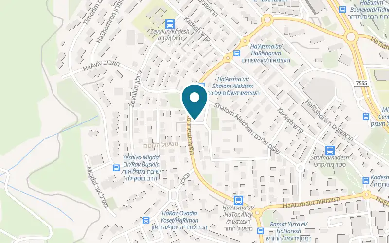 Map showing AGS Malka at 34 Derech HaAtzmaut, Migdal HaEmek