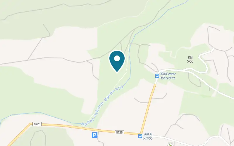 Map showing Ahuzat HaShahar at Klil, Klil