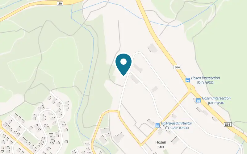 Map showing Ahuzat Tal at 76 HaBanim Street, Moshav Hosen, Hosen