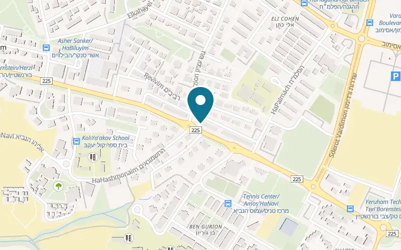 Map showing Al HaGrill at 801 Zvi Bornstein Street, Yeruham