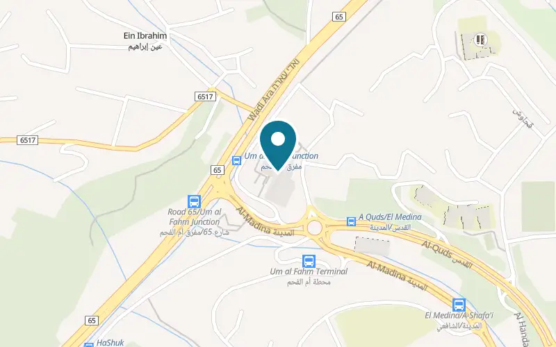 Map showing Aldo Umm al-Fahm at Seven mall, third floor, Umm al-Fahm
