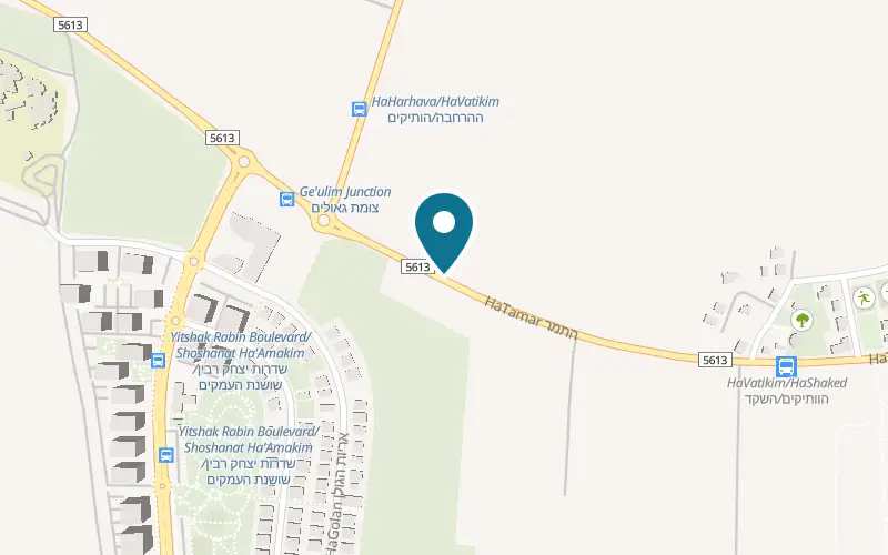 Map showing Aledro at 54 HaVatikim Street, Geulim