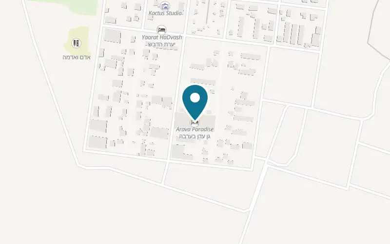 Map showing Arava Garden at Moshav Hatzeva, Hatzeva