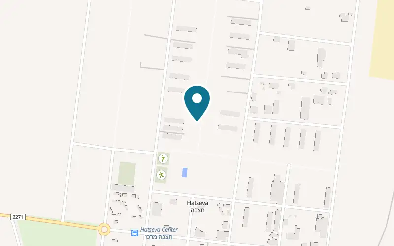 Map showing Attitude at Farm 23, Moshav Hatzeva, Hatzeva