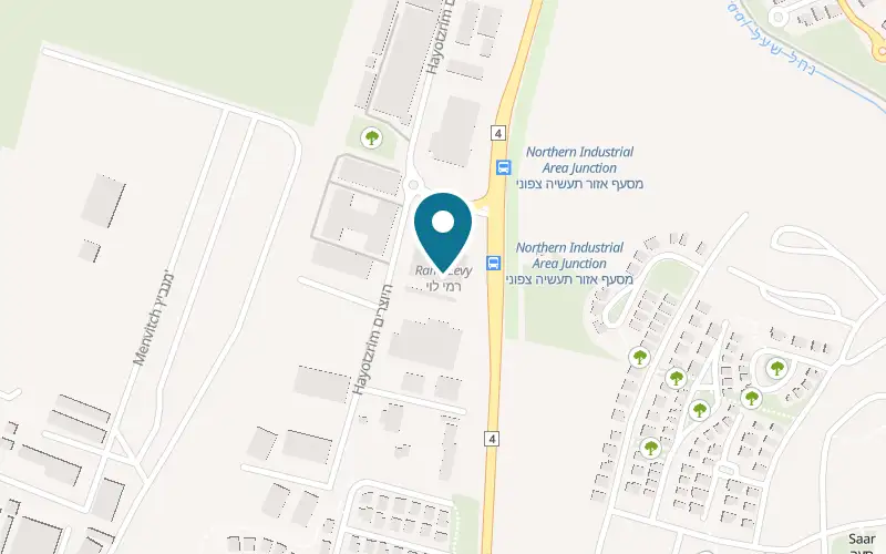 Map showing Aviv BaIr at 2 HaYotzrim Street, Rami Levy compound, Nahariya