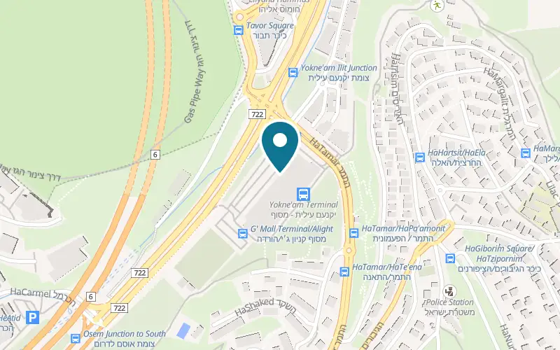 מפה: B-FRESH קניון G יקנעם בקניון G, רחוב התמר 2, יקנעם עילית