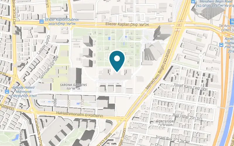 Map showing B-Fresh Sarona Market at Sarona Market, 3 Aluf Kalman Magen Street, Tel Aviv-Yafo