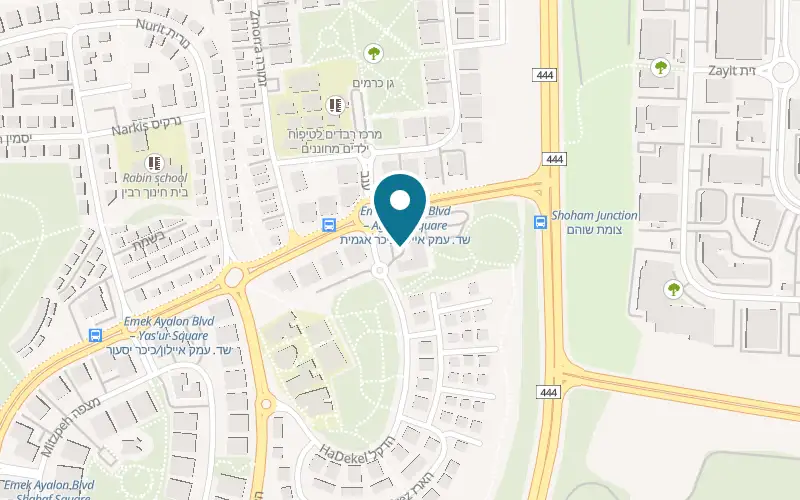 Map showing B-Fresh Shoham Market at 30 HaDekel Street, Shoham