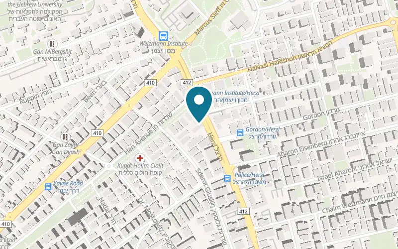 Map showing Baal HaBayit at 207 Herzl Street, Rehovot
