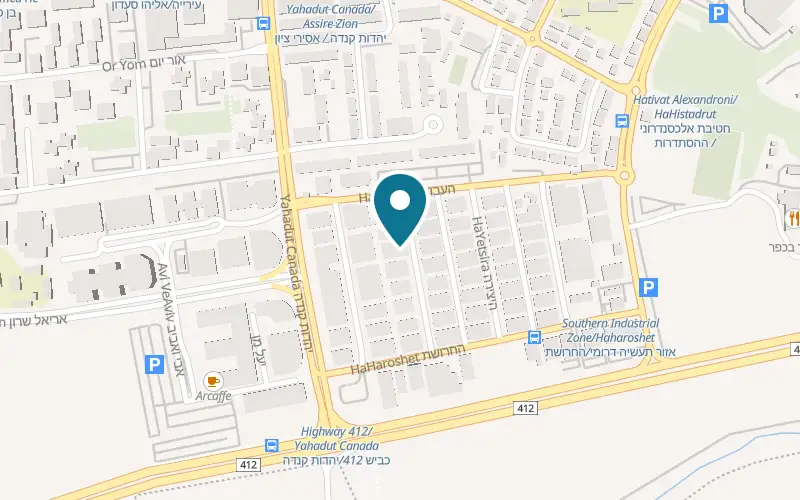 Map showing Babani Candy at 11 HaMelakha Street, Or Yehuda