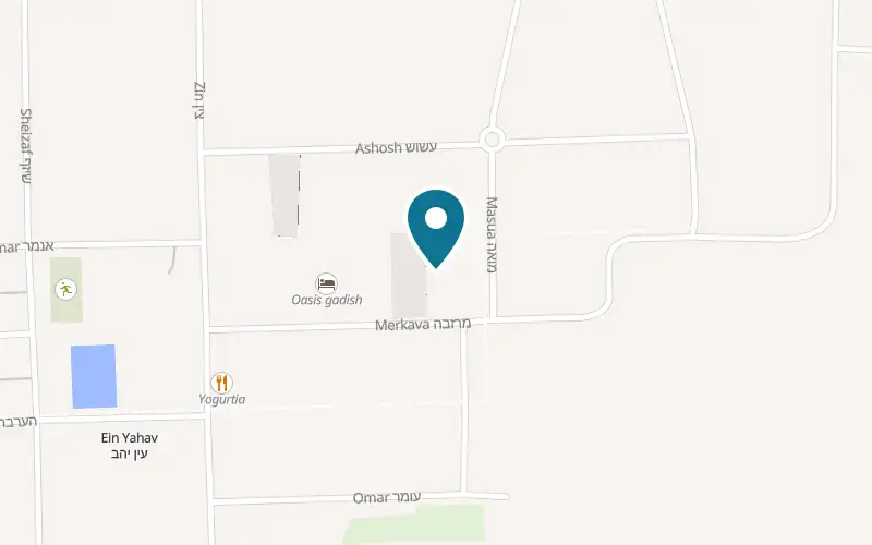 Map showing Bait Katan BaArava at Farm 50, Moshav Ein Yahav, Ein Yahav