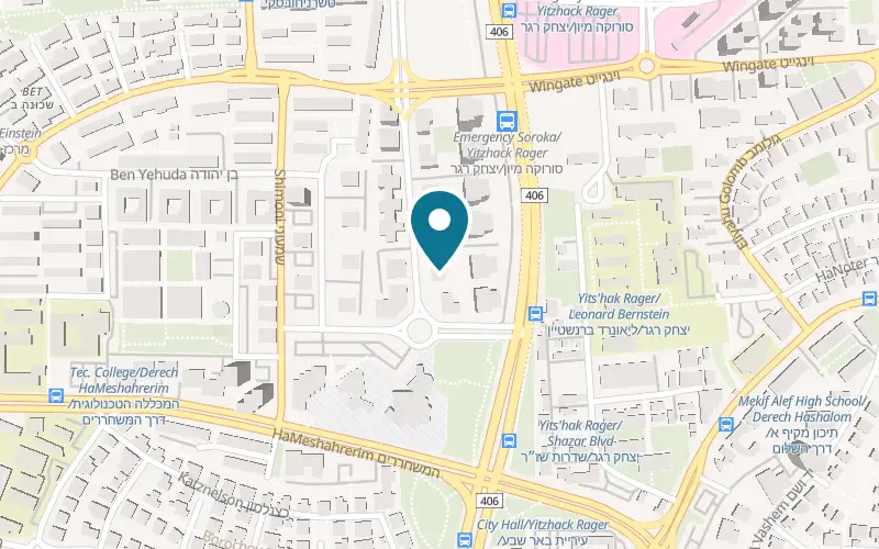 Map showing Barber 7 Rager at 4 Yaakov Cohen Street, Rager, Beer Sheva