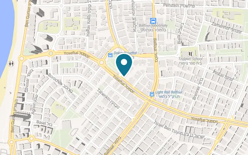 Map showing Bartov at 27 Yoseftal Boulevard, Bat Yam