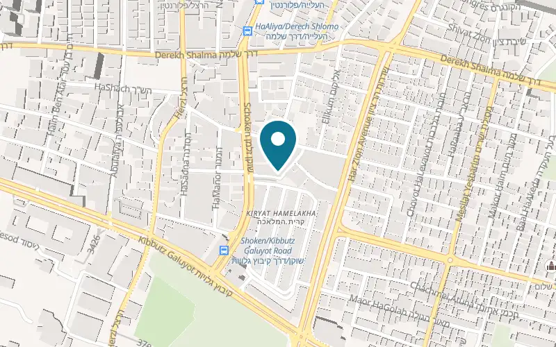 Map showing Beit Binyamini Contemporary Ceramics at 17 HaAmal Street, Tel Aviv-Yafo