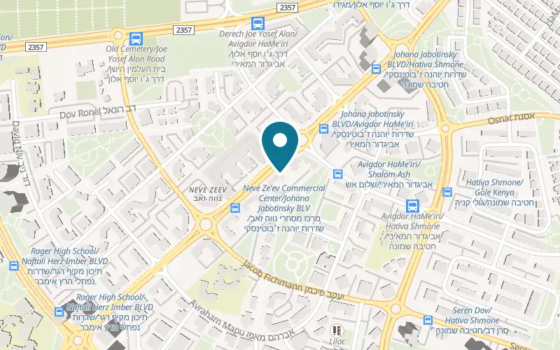 Map showing Beit HaFul, Neve Ze'ev at 11 Yohana Jabotinsky Street, Neve Ze'ev, Beer Sheva