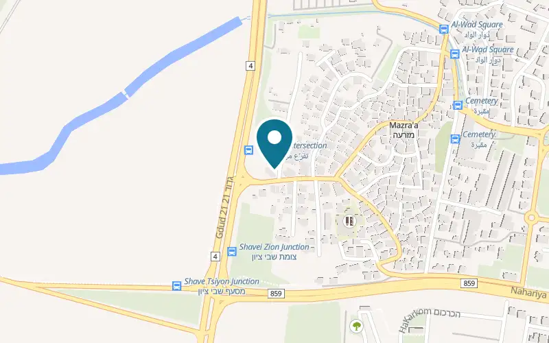 Map showing Bonjour at Plus code X3MW+35Q, Mazra'a, Mazra'a