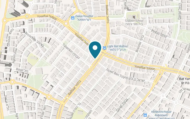Map showing Bron at 96 Balfour Street, Bat Yam