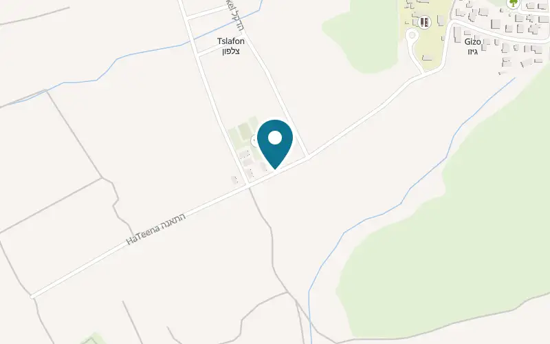 Map showing Burger Road at Moshav Tzelafon, beside the moshav's grocery, Tzelafon
