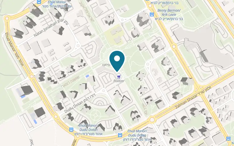 Map showing Burgers Bar Netanya Piano Ir Yamim at Piano Ir Yamim Complex, 30 Shoshana Damari Street, Netanya