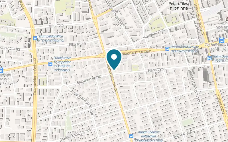 מפה: בורגרס בר פתח תקווה ברוטשילד 89, פתח תקווה