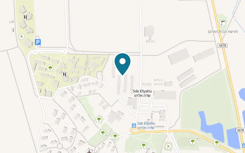 Map showing Café BaSadeh at Bio-Tour, Kibbutz Sde Eliyahu, Sde Eliyahu