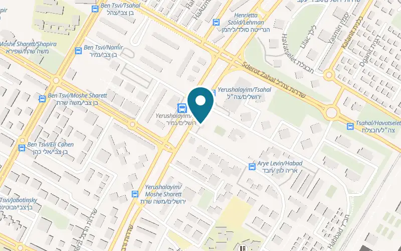 Map showing Cafe Cafe Kiryat Yam at 1 HaIris Street, next to the Sonol station, Kiryat Yam