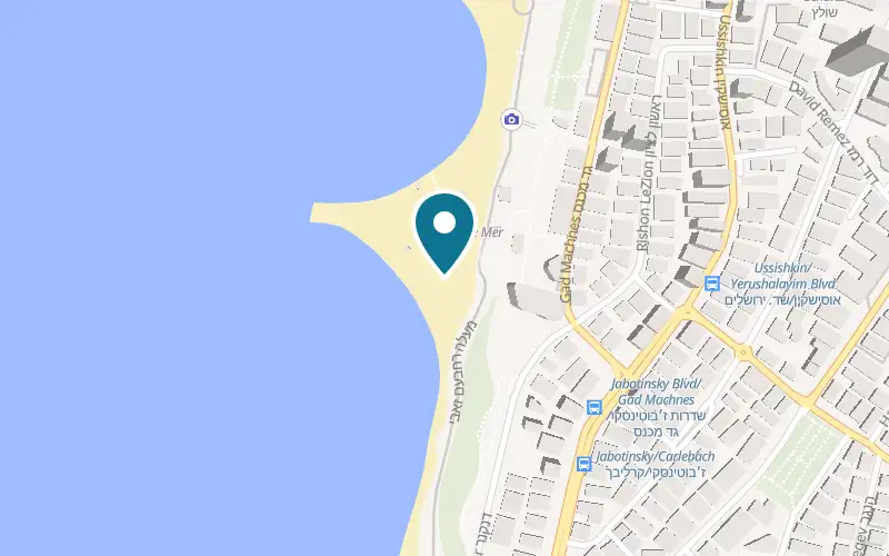 Map showing Ohla La by Greg at 12 Shvil Israel, Sironit Beach, Netanya