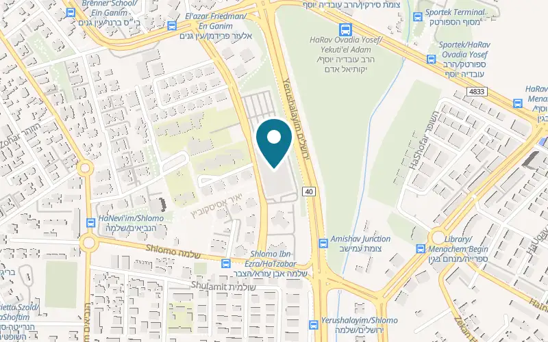 Map showing Cafe Greg Sirkin Mall at 9 Elazar Friedman Street, Sirkin Mall, Petah Tikva