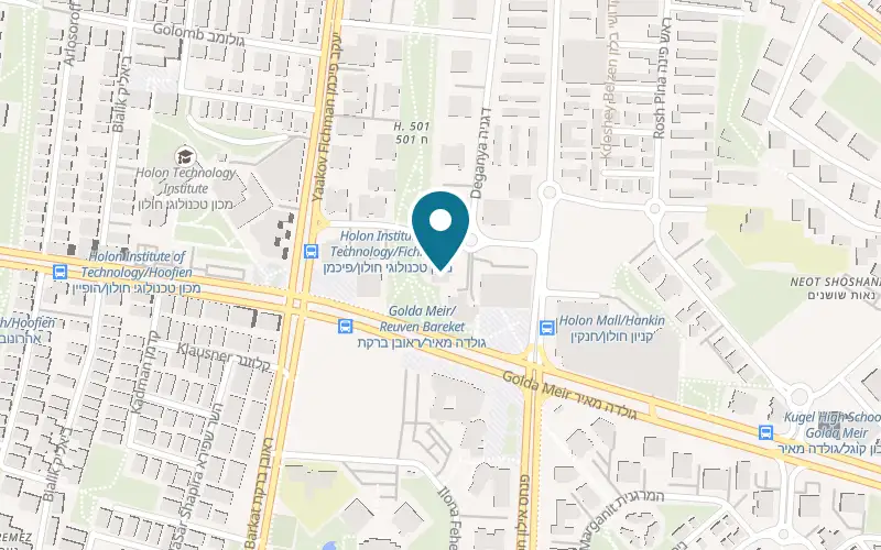Map showing Cafe LaLush at 12 Tzvi Tadmor Street, Holon