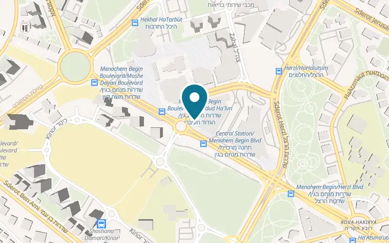 Map showing Cafe Lyon Gan HaIr at Gan HaIr centre, HaGdud HaIvri Street, Ashdod