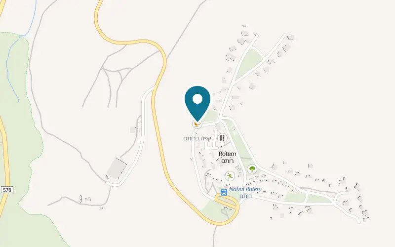 Map showing Caffe BeRotem at Rotem, northern Jordan Valley, Rotem, Bik'at HaYarden