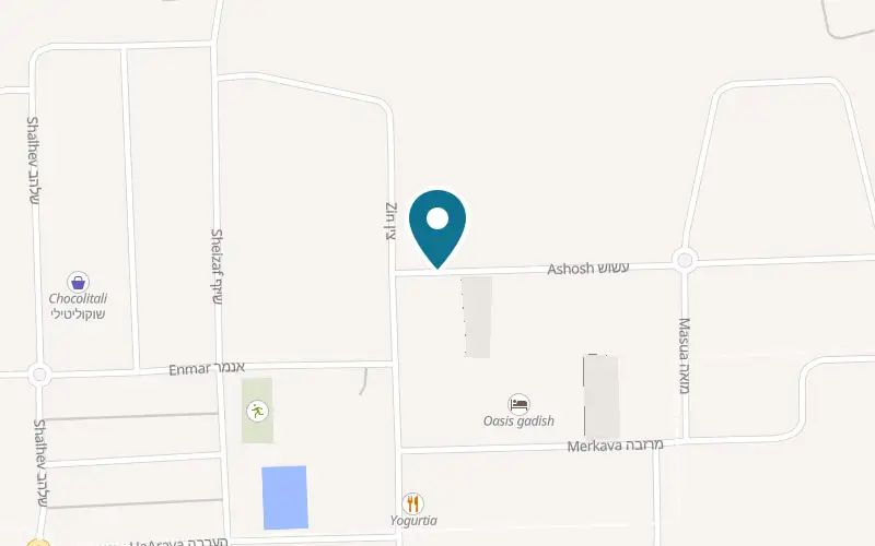 Map showing Calma BaMidbar at Moshav Ein Yahav, Ein Yahav