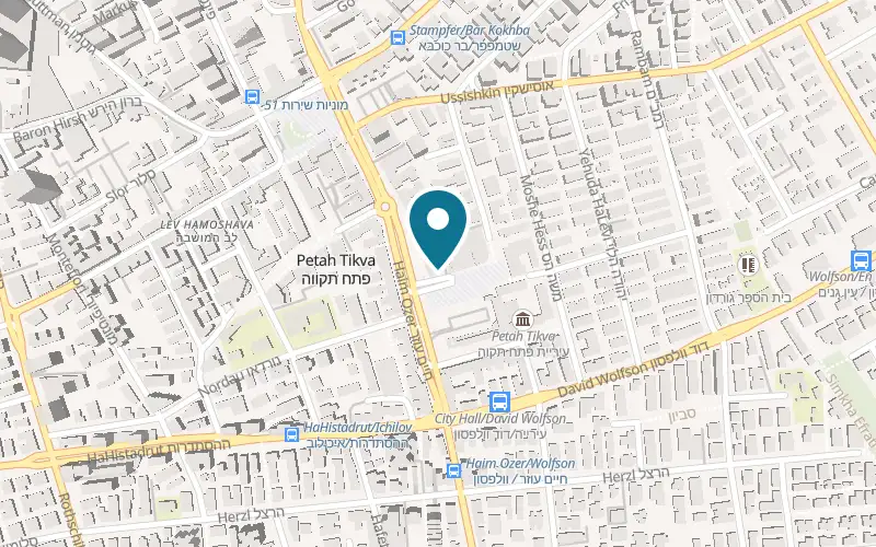 Map showing Coffee Don at 1 Zosia Spiegel Street, Petah Tikva