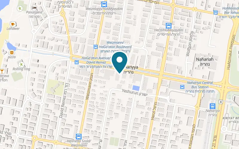 Map showing Dabush Nahariya at 29 HaGa'aton Boulevard, Nahariya