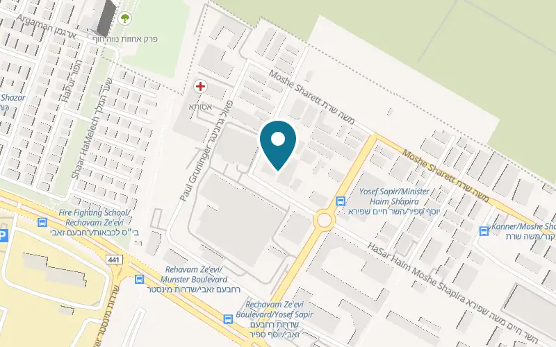 Map showing DaCucina Kitchens at 1 Moshe Haim Shapira Street, Rishon LeZion