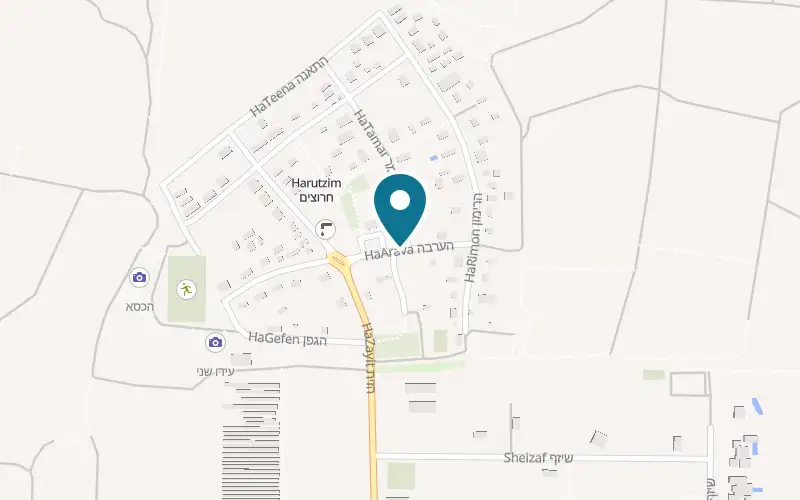 Map showing Dandi at 9 HaArava Street, Harutzim