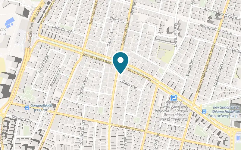 Map showing Daniella Davidi Jewelry at 162 Dizengoff Street, Tel Aviv-Yafo