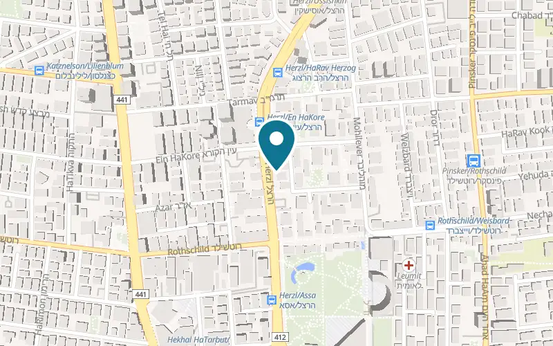 Map showing Deda at 75 Herzl Street, Rishon LeZion