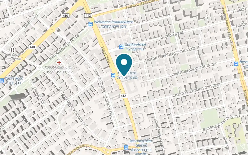 Map showing Deli Cream at 208 Herzl Street, Rehovot