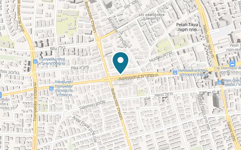 Map showing Domino Pizza Petah Tikva at 3 HaHistadrut Street, Petah Tikva