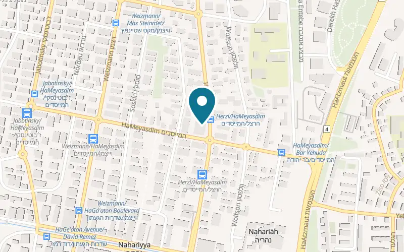 Map showing Dudu Outmezgine Nahariya at 44 Herzl Street, Nahariya