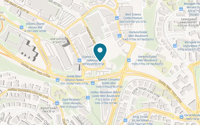 Map showing Entrecote at 1 HaMarpe Street, Har Hotzvim, Jerusalem