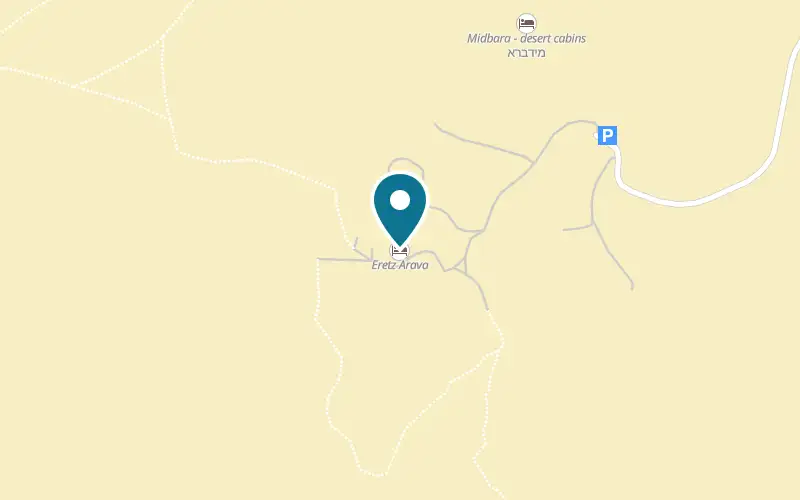 Map showing Eretz Arava at Tzukim, past the Ursula building before the village gate, Tzukim