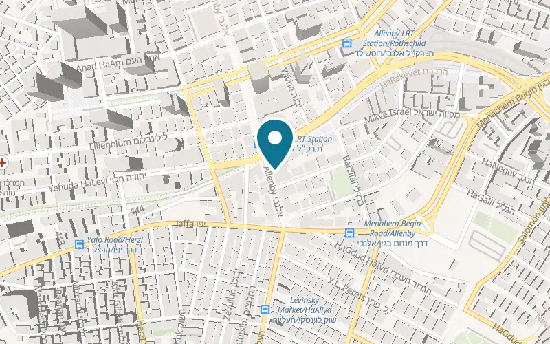 Map showing Escapism at 119 Allenby Street, Tel Aviv-Yafo
