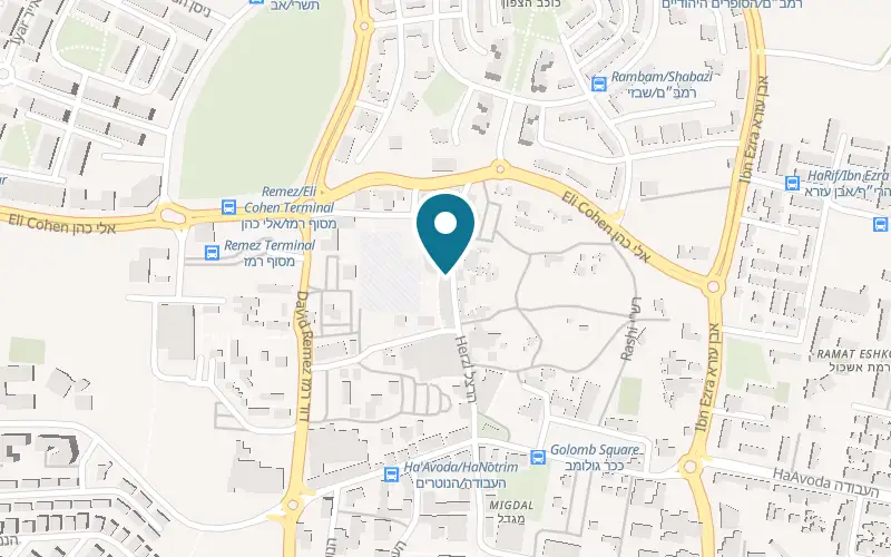 Map showing Franco Express at 3 Herzl Street, Ashkelon