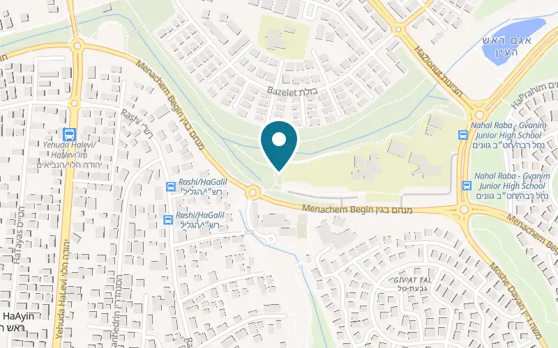 Map showing Fresh The Market at Derekh Menachem Begin, the Rosh HaAyin promenade, Rosh HaAyin