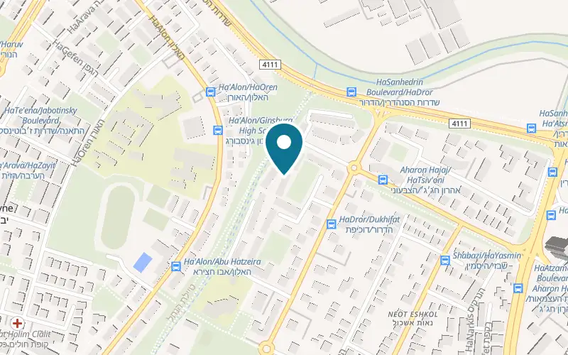 Map showing Game Storm at 8 Duchifat Street, Yavne