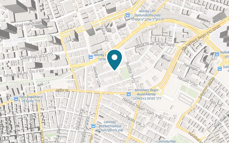Map showing Gila & Nancy at 8 Levontin Street, Tel Aviv-Yafo
