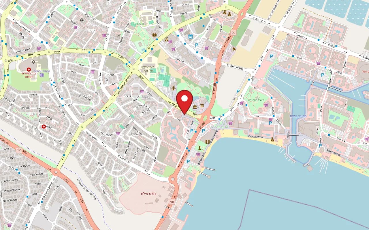 Map showing Ginger at Tourist Centre, 9 Derech Yotam, Eilat